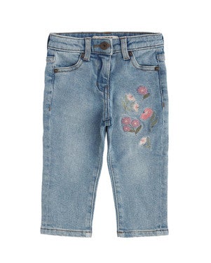 Stretch Denim Baggy Jeans Licht Blauw