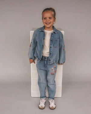 Stretch Denim Baggy Jeans Licht Blauw