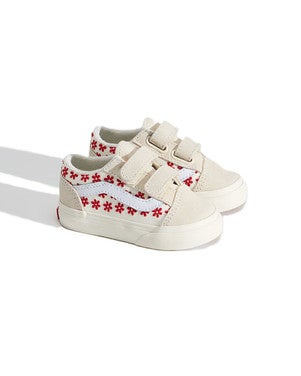 Old Skool V Chantilly Floral RACING RED Rood