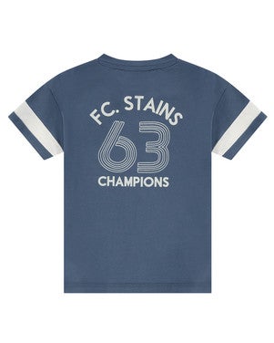 boys t-shirt short sleeve wide fit sporty Blauw