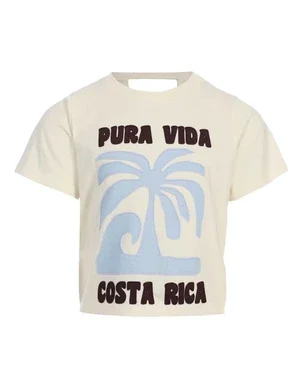 10sixteen T-shirt SS Open Back Off White