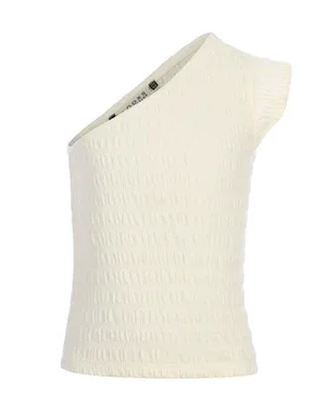 10sixteen sleeveless Top Offshoulder Off White