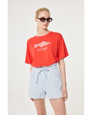 Fay T-shirt Rood