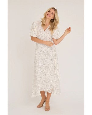 Sinda dot dress Beige