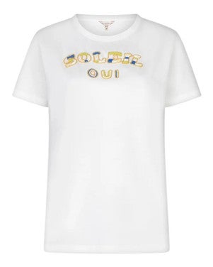 T-shirt beading “Soleil” Off White