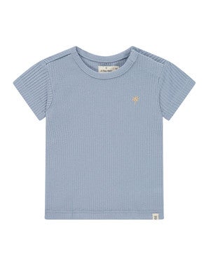 baby t-shirt short sleeve blues palm rib Blauw