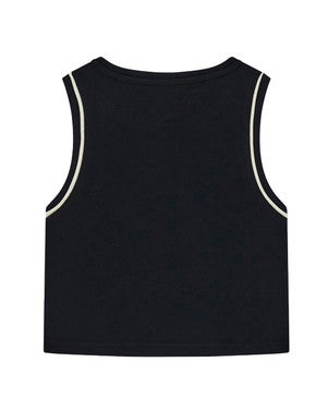 SL Tank Top MiniMe Piping Sporty Zwart 1