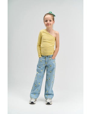 Sia Wide Jeans Lemon Licht Blauw