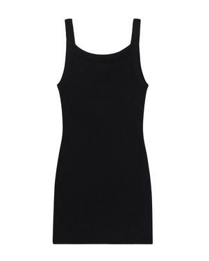 Singlet Rib Dress MiniMe Zwart 1