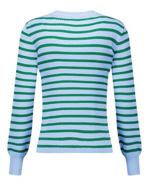 Luna rib pullover Licht Blauw