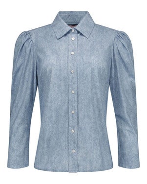 Amanda denim blouse Licht Blauw