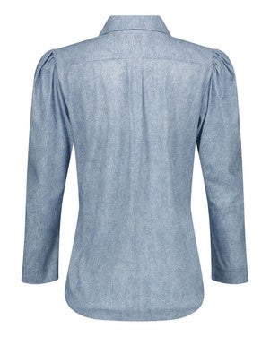 Amanda denim blouse Licht Blauw