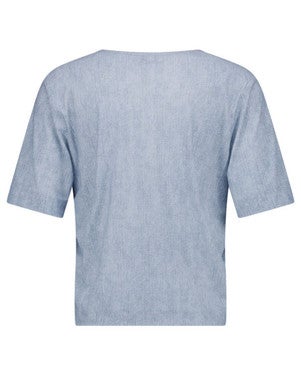 Inge denim travel tee Licht Blauw