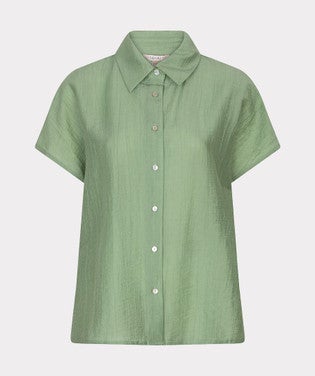 Blouse batwing light crinkle Groen