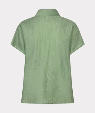 Blouse batwing light crinkle Groen