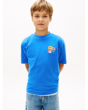 STICKER PRINT GRAPHI, T-SHIRT Blauw