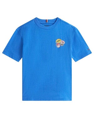 STICKER PRINT GRAPHI, T-SHIRT Blauw