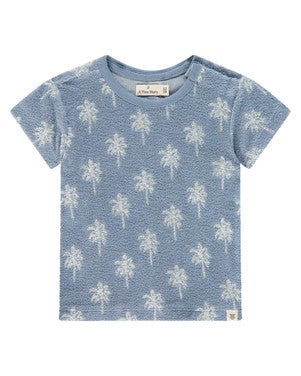 baby t-shirt short sleeve blues palms Blauw