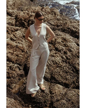 Sky sparkle waffle trousers Off White