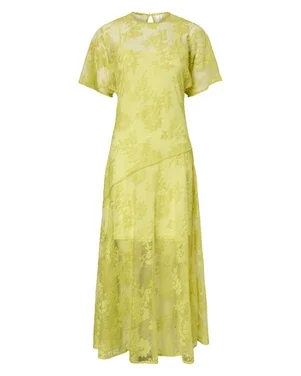 YASLACILLA SS LACE DRESS - SHOW Groen
