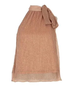 Top Tamika Plisse Bruin 1