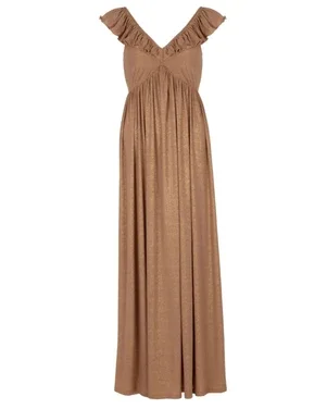 Dress Domena Glitter Bruin 1