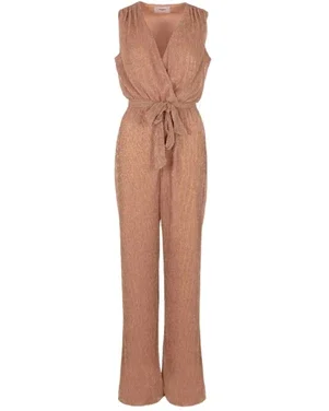 Jumpsuit Jalise Plisse Bruin 1