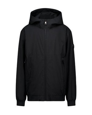 HOODED FOUR-WAY STRETCH JACKET Donker Blauw