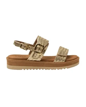 Fenna velcro sandals Goud