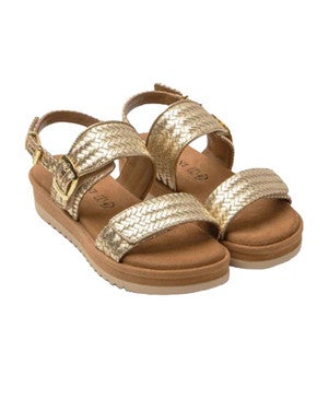 Fenna velcro sandals Goud