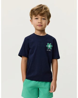 Flower T-Shirt KIDS Donker Blauw