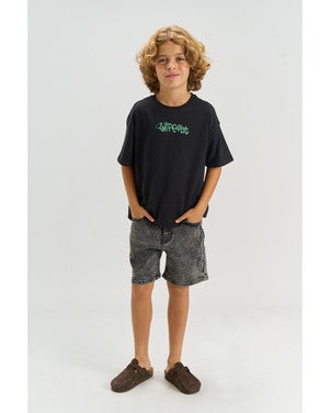 Josh Denim Shorts Zwart 1