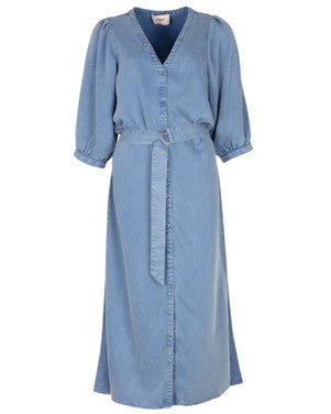 Dress Denim Dass Blauw