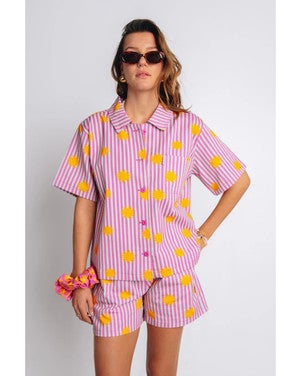 Regular blouse Guusje Paars
