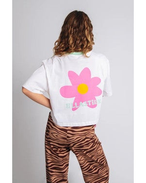 Cropped t-shirt Sophie Wit 1
