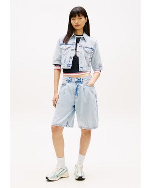 CROPPED TRUCKER BJ60 JACKET Licht Blauw
