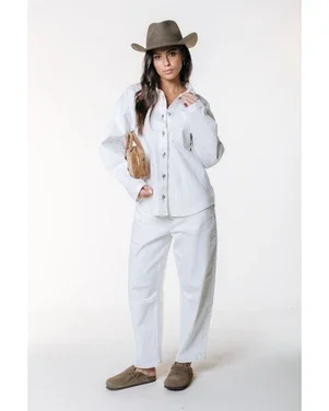 WP117596 Jules Barrel High Rise Denim Pants Wit 1