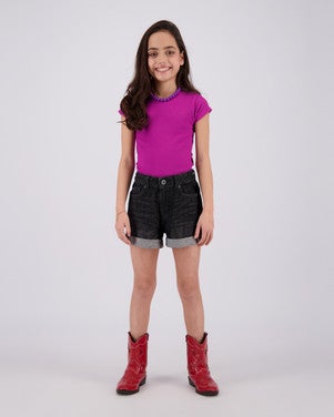 Donalie Jeans Short Zwart 1