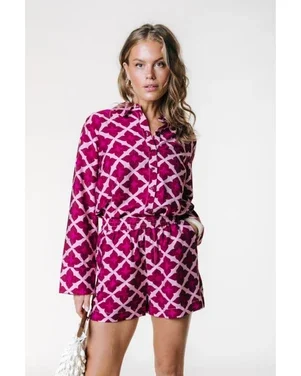 Linny Geo Short Roze