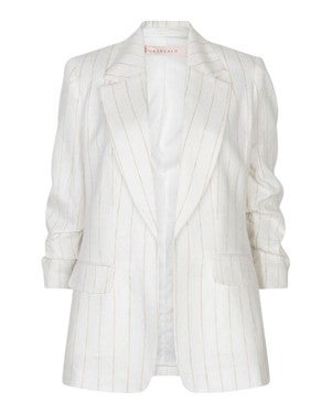 Blazer linen striped Off White