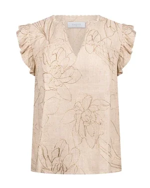 Lori Top Embroidery Zand
