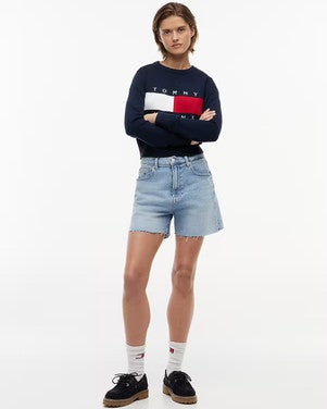MOM SHORT Blauw