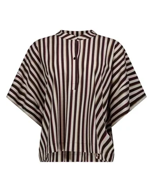 Laureen stripe blouse Bruin 1