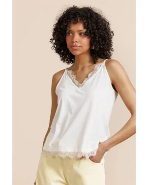 Mitzie lace top Off White