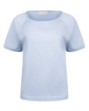 Anita Top Glitter Lurex Licht Blauw