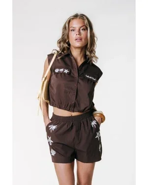 Linny Shell Short Bruin 1