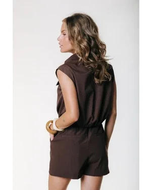 Linny Shell Short Bruin 1