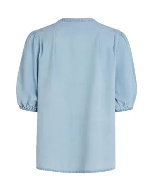 LILY BLOUSE Blauw