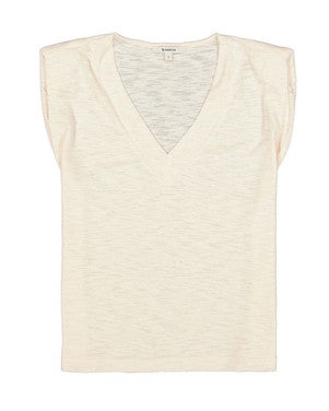Q260004 Ladies T-shirt Off White