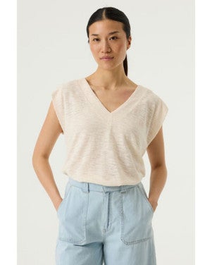 Q260004 Ladies T-shirt Off White